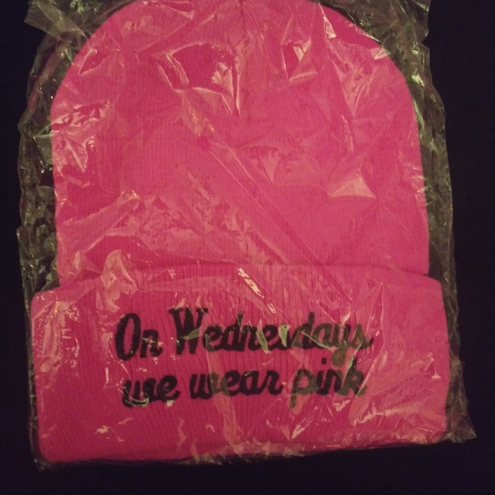 On Wednesdays we wear Pink Beanie Mean Girls New